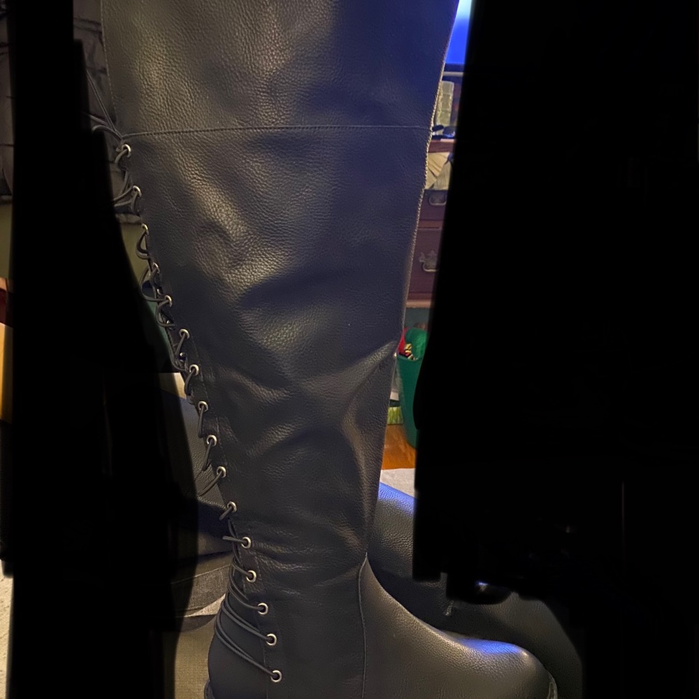 Torrid corset knee boots with heel
